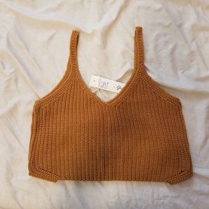 Knit crop top
